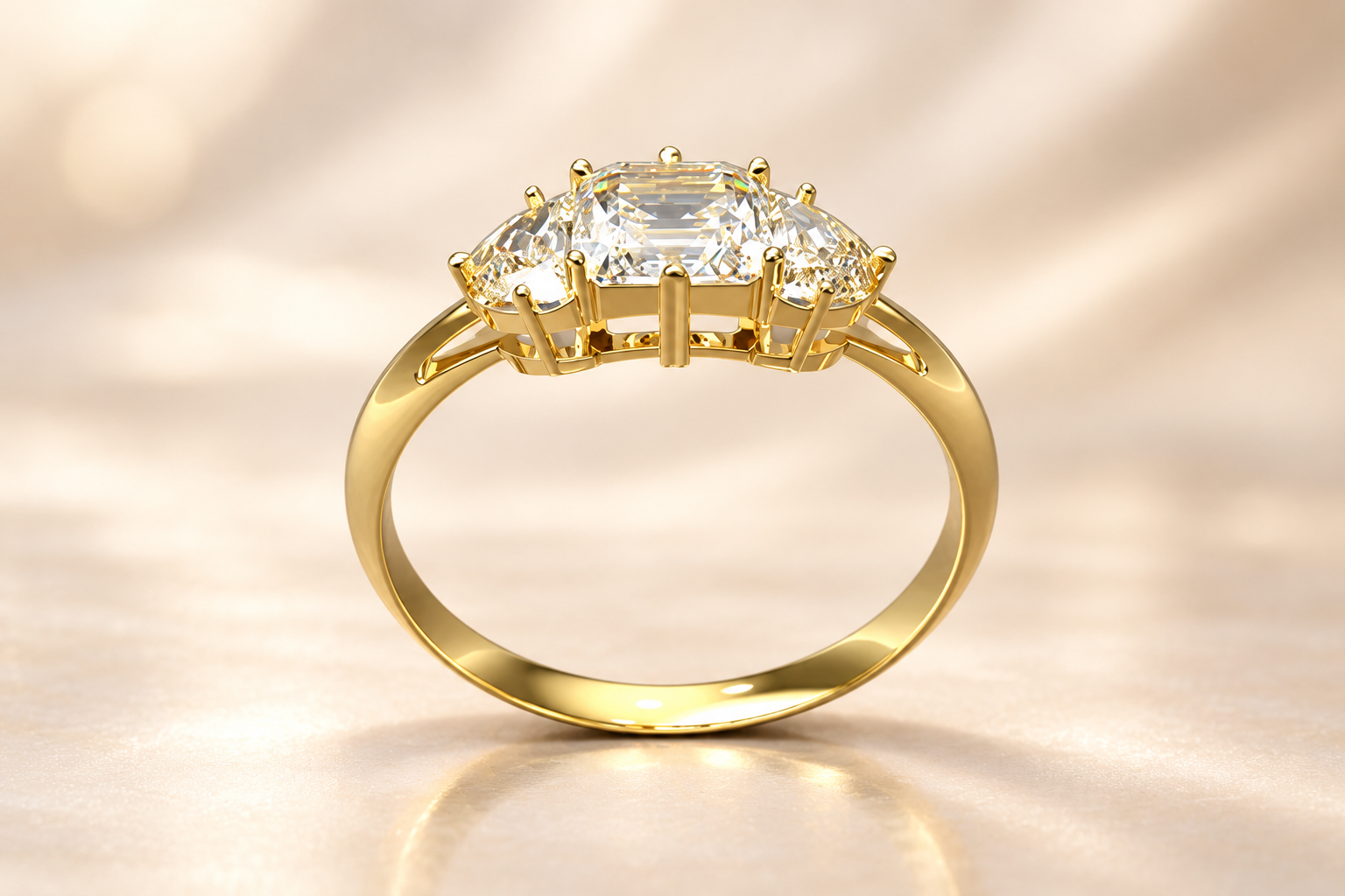 Three-Stone Diamond Engagement Rings - All Brands